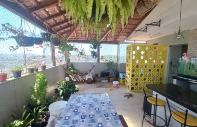 Cobertura com 3 quartos à venda na rua ari veiga pinto, 197, são joão batista, belo horizonte por r$ 550.000