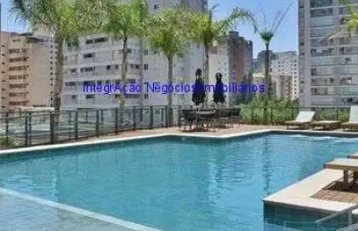 Apartamento studio mobiliado 24m², 01 dormitório e 01 banheiro.  condomínio com portaria, segurança, piscina, salão de festa, lavanderia e academia.
