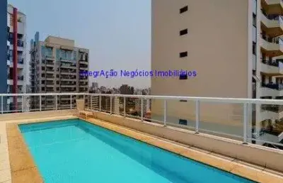 Apartamento studio 46m², 01 dormitório, 01 banheiro e 01 vaga de garagem. condomínio com portaria 24hrs, piscina, salão de festa, sala de ginastica