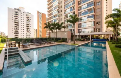 Apartamento 71m², 01 dormitório, 02 banheiros e 01 vaga na garagem.  condomínio com portaria, segurança 24hrs, piscina, churrasqueira, academia