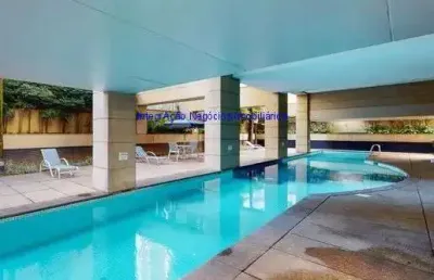 Apartamento 37m², 01 dormitório, 01 banheiro e 01 vaga na garagem.  condomínio com portaria, segurança 24hrss, piscina, piscina aquecida