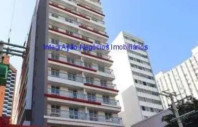 Apartamento  31m², 01 dormitório e 01 banheiro.  condomínio com portaria, segurança 24hrs, academia, jacuzzi, lavanderia coletiva, self service