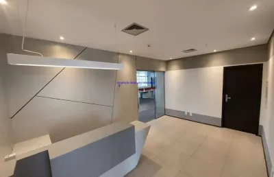 Laje comercial 503m³, 04 banheiros e 18 vagas na garagem.  condomínio com recepção e segurança 24hrs.  excelente localização