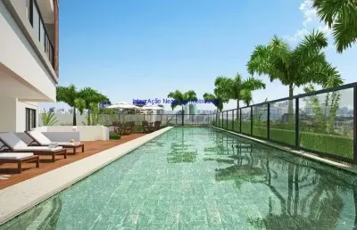 Condomínio com portaria, segurança 24hrs,  piscina, churrasqueira, salão de festas, espaço gourmet, solarium e lavanderia.  excelente localização