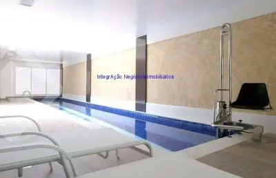 Apartamento mobiliado 45m², 01 dormitório (sendo suíte), 01 banheiro e 01 vaga na garagem.  condomínio com portaria, segurança 24hrs, piscina aquecida