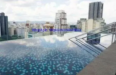 Apartamento studio 35m², 01 dormitório, 01 banheiro e 01 vaga na garagem.  condomínio com segurança, portaria, salão de festas, salão de jogos