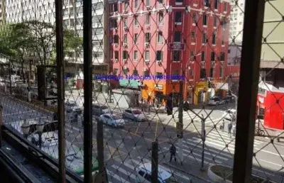 1 dorm + 1 quarto de serviço ap residencial e comercial av ipiranga na esq com rua sta efigenia reformado e mobiliado todo novo!