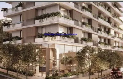 Apartamento 185m², 03 dormitórios (sendo suítes), 05 banheiros e 02 vagas na garagem; (fotos ilustrativas), entrega prevista para julho/2025.