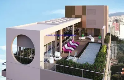 Studio 22m², 01 dormitório, 01 banheiro e 01 vaga de garagem.  condomínio com portaria, segurança 24hrs, piscina, academia e salão de festa.  excelent