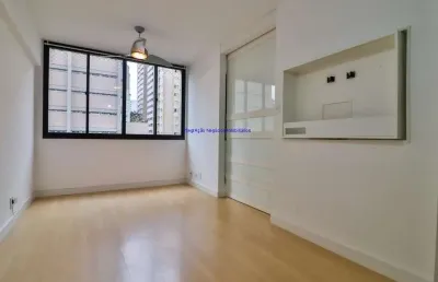 Apartamento semi mobiliado 41m², 01 dormitório, 01 banheiro e 01 vaga na garagem.  condomínio com segurança, portaria, piscina e quadra.