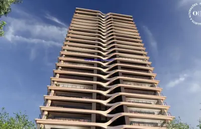 Apartamento  230m², 04 dormitórios (sendo suítes),  05 banheiros e 03 vagas de garagem; (fotos ilustrativas, entrega prevista para setembro/2024).