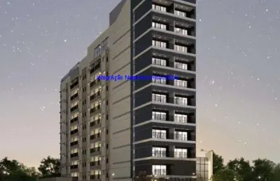 Apartamento studio 53m² e 01 banheiro; (fotos ilustrativas, entrega prevista fevereiro/2027).  condomínio com portaria, segurança e piscina.