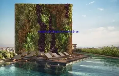 Apartamento 45m², 01 dormitório, 01 banheiro e 01 vaga de garagem; (fotos ilustrativas).  condomínio com portaria, segurança, piscina, academia