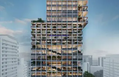 Apartamento  53,99m², 01 dormitório, 01 banheiro e 01 vaga de garagem; (fotos ilustrativas, entrega prevista para dezembro/2027).  condomínio