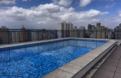 Apartamento mobiliado 38m², 01 dormitório, 01 banheiro e 01 vaga de garagem.  condomínio com portaria 24hrs, churrasqueira, sauna