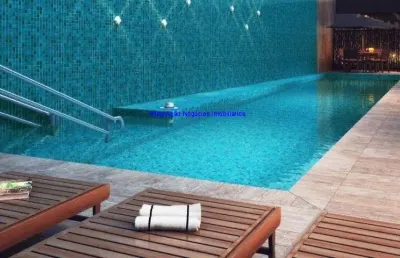 Apartamento studio 27m², 01 dormitório e 01 banheiro; (fotos ilustrativas).  condomínio com segurança, portaria, piscina, academia e salão de festas.