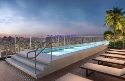 Partamento studio mobiliado 29m², 01 dormitório e 01 banheiro.  condomínio com portaria, segurança academia, piscina e salão de festas.  excelente