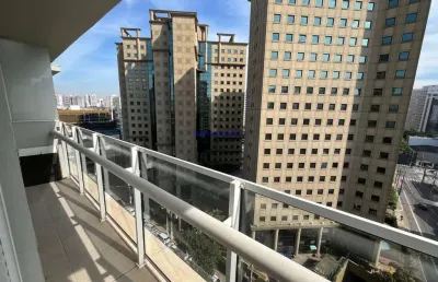 Apartamento 45m², 01 dormitório, 01 banheiro e 01 vaga de garagem.  condomínio com portaria,  segurança, academia, piscina,  salão de festas