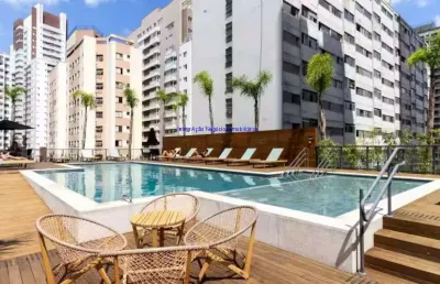 Apartamento 41m², 01 dormitório, 01 banheiro e 01 vaga na garagem.  condomínio com portaria, segurança 24hrs, piscina, salão de festa, pet place,