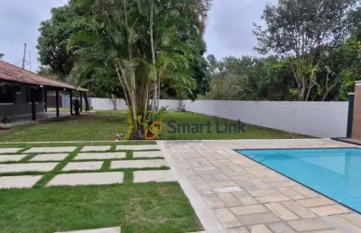 Chácara com 4 dormitórios à venda, 1500 m² por r$ 790.000,00 - itaupuaçu - maricá/rj