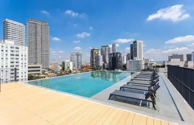 Apartamento com 1 dormitório à venda, 28 m² por r$ 500.000,00 - jardim das bandeiras - são paulo/sp