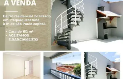 Casa com 2 dormitórios à venda, 150 m² por r$ 380.000,00 - parque residencial scaffid ii - itaquaquecetuba/sp