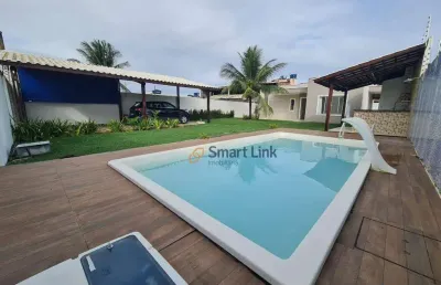 Casa com 3 dormitórios à venda, 180 m² por r$ 595.000,00 - arembepe (abrantes) - camaçari/ba