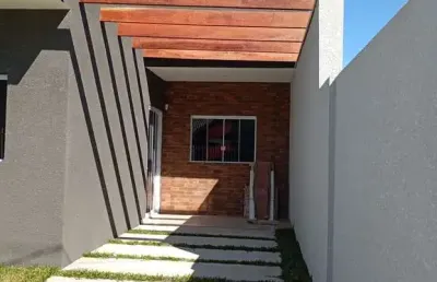 Casa com 3 quartos à venda na rua justiliano mendes da silva, 54, jardim cláudia, pinhais por r$ 490.000