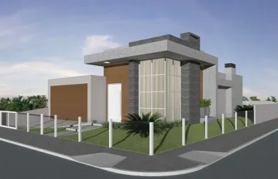Casa 3 quartos sendo 3 suítes para venda no bairro balneário rosa do mar em passo de torres