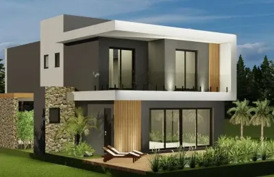 Sobrado duplex 4 quartos sendo 4 suítes para venda no bairro centro em xangri-lá