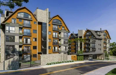 Apartamento cobertura 2 quartos sendo 2 suítes para venda no bairro planalto em gramado