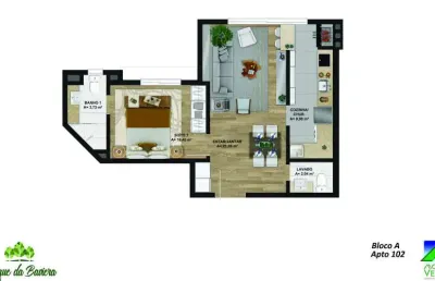 Apartamento 1 quarto sendo 1 suíte para venda no bairro bavaria em gramado