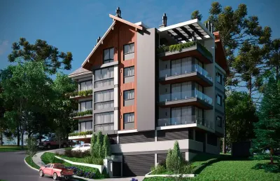 Apartamento 2 quartos sendo 2 suítes para venda no bairro carniel em gramado