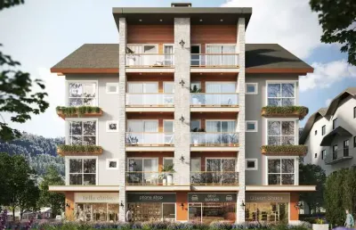 Apartamento 1 quarto sendo 1 suíte para venda no bairro vale das montanhas em gramado