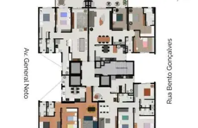 Apartamento 3 quartos sendo 2 suítes para venda no bairro centro  em passo fundo