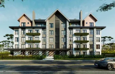 Apartamento 2 quartos sendo 1 suíte para venda no bairro centro em gramado