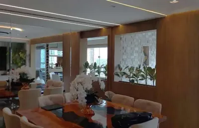 -cop 30 - apartamento mobiliado com 3 suítes no edifício seven! -área privativa de 145m² - 25° andar. -04 vagas de garagem. -nascente.