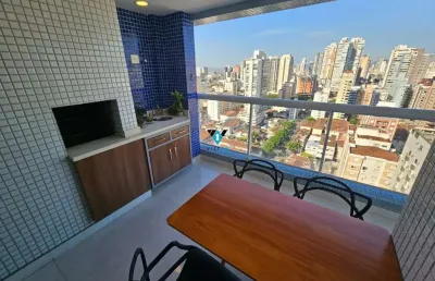 Apartamento com 3 quartos à venda na rua ceará, --, pompéia, santos por r$ 1.650.000