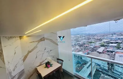 Apartamento com 2 quartos à venda na comendador martins, --, vila mathias, santos por r$ 550.000