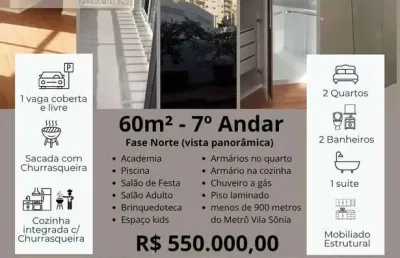 Apartamento com 2 quartos à venda na avenida albert bartholome, 172, jardim das vertentes, são paulo, 60 m2 por r$ 500.000