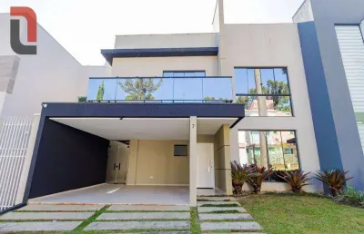 Casa com 3 suítes, 252 m² - venda por r$ 1.590.000 ou aluguel por r$ 8.000/mês - bacacheri - curitiba/pr