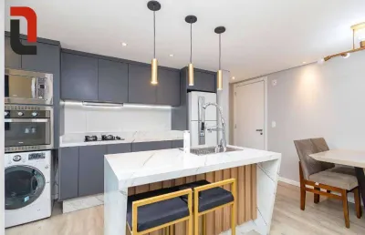 Apartamento garden com 2 dormitórios à venda, 53 m² por r$ 550.000,00 - novo mundo - curitiba/pr