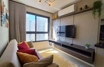 Apartamento mobiliado com 2 dormitórios para alugar, 62 m² por r$ 4.700/mês - edifício insight palhano - londrina/pr
