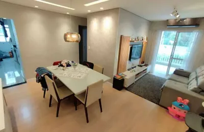 Apartamento lindo de 3 dormitórios  acqua play, santos, vista piscina