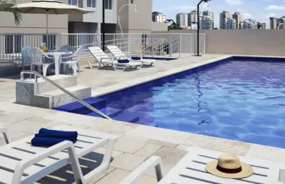 50m² com 2 quartos e uma vaga de garagem - apartamento no taboão da serra