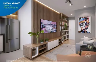 Apartamento com 35 a 50m² - 2 dormitórios. 3 min. da estação capão redondo
