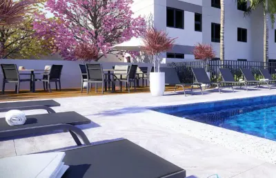Apartamento com 42 m² - 2 dormitórios e uma vaga de garagem, proximo do shopping taboão