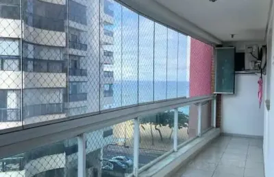 Apto 2 quartos (1 su&iacute;te), na orla, montado, vista do mar, 2 vagas - praia de itaparica, vila velha - es