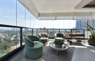 Lindíssimo apartamento canvas 344 metros . 4 vagas centro de alphaville.