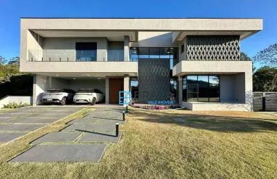 Casa com 4 dormitórios, 420 m² - venda por r$ 2.890.000,00 ou aluguel por r$ 16.780,00/mês - recanto santa barbara - jambeiro/sp